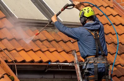 Démoussage et hydrofuge de toiture à Ponthévrard